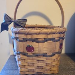 Artist Judy Wobbleton Handcrafted Basket & Small Similar Basket