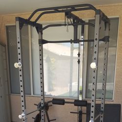 Fitness Reality Weight Cage with Lat Attchment