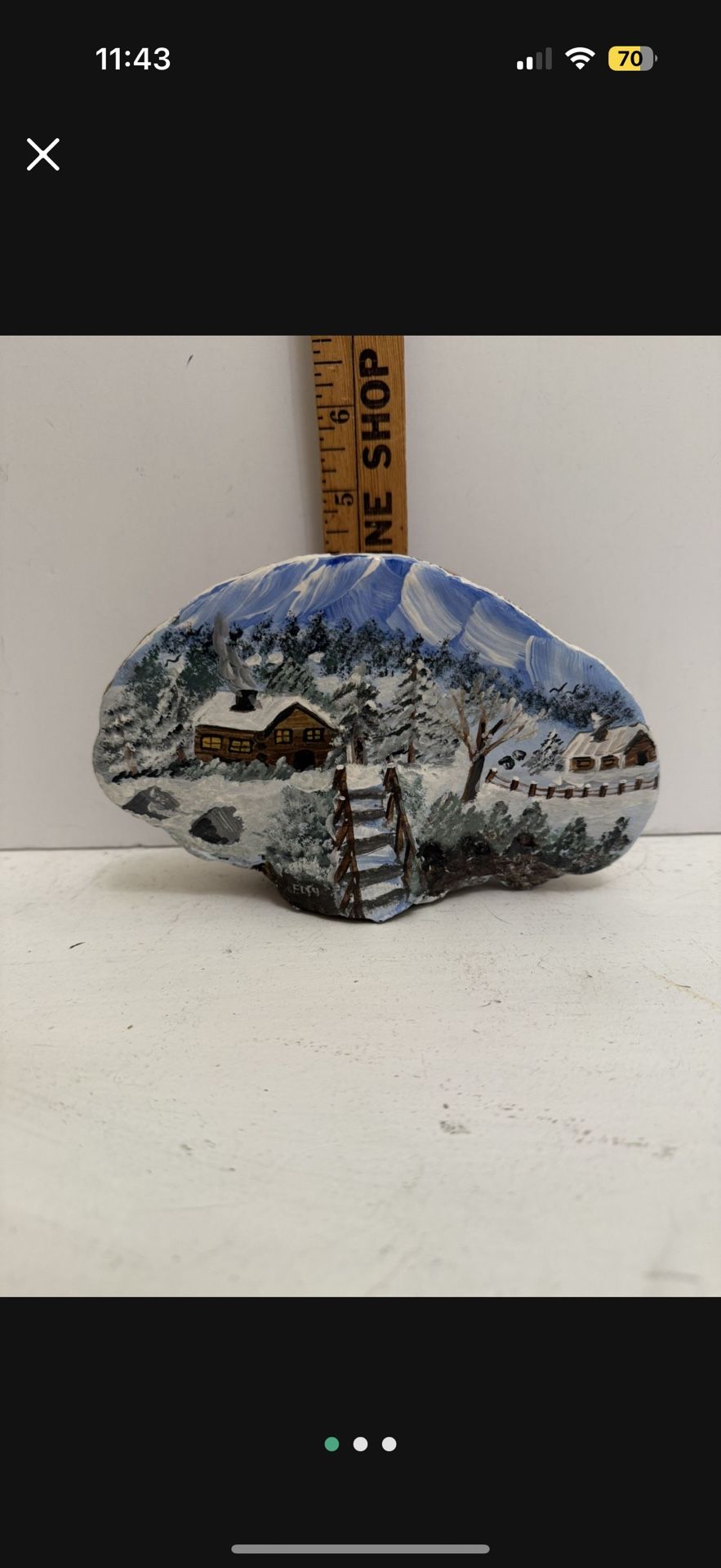 Painting On Tree Shelf