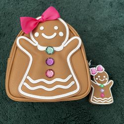 Gingerbread Girl Backpack And PocketBac Holder 