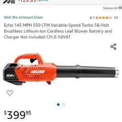 Echo 58 Volt Blower ( No Battery)