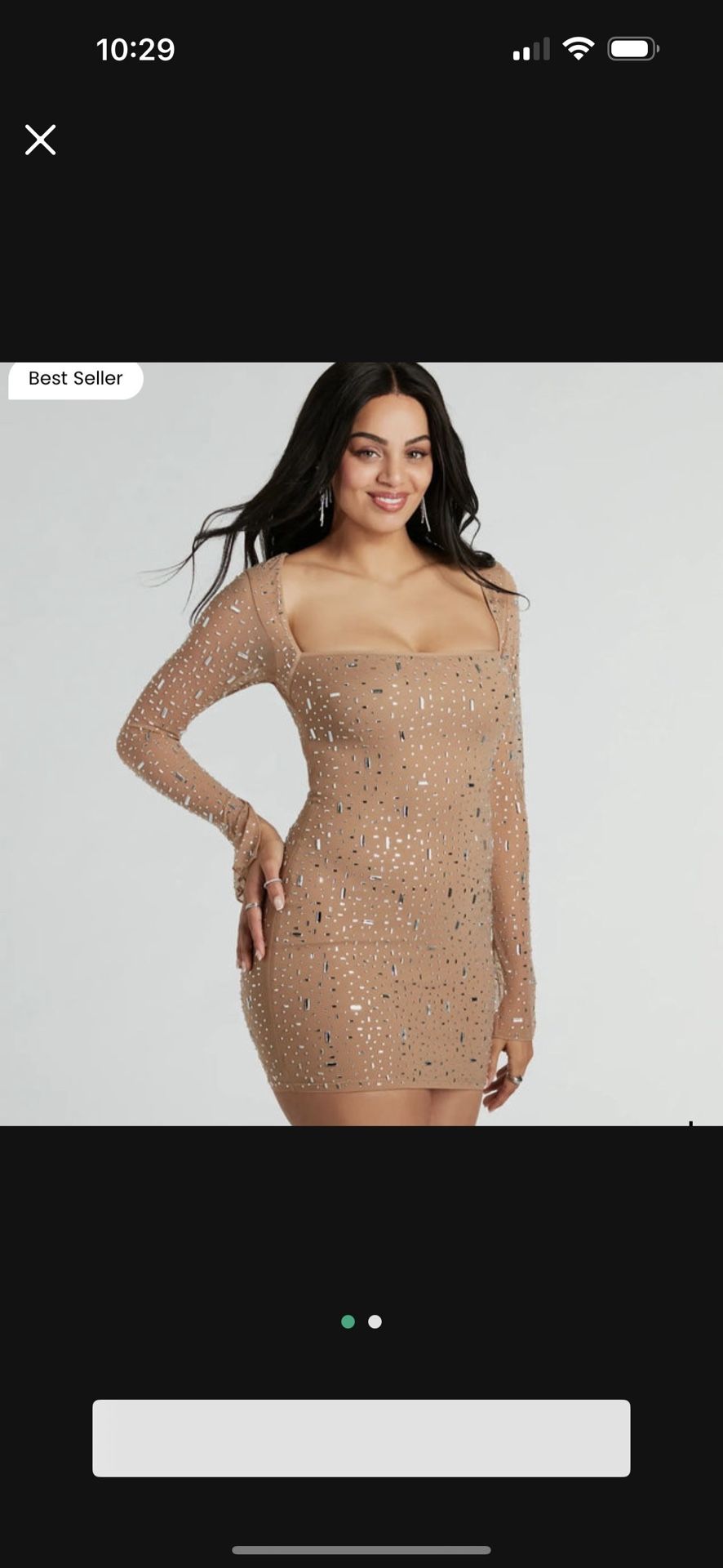 BEAUTIFUL RHINESTONE DRESS