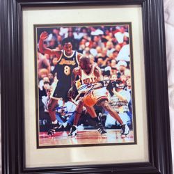 Michael Jordan and Kobe Bryant Frame Photo.