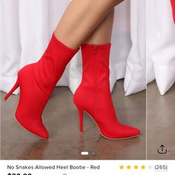 Red Heel Booties