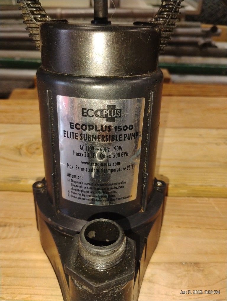 ECOPLUS 1500b Elite Water Pump