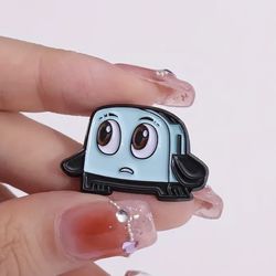 Brand New Mini Cute Little Blue Toaster Brooch Pin