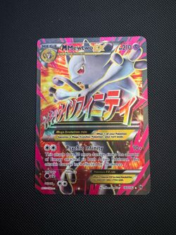 Pokémon M Mega Mewtwo EX Ultra Rare Holo TCG Card 160/162