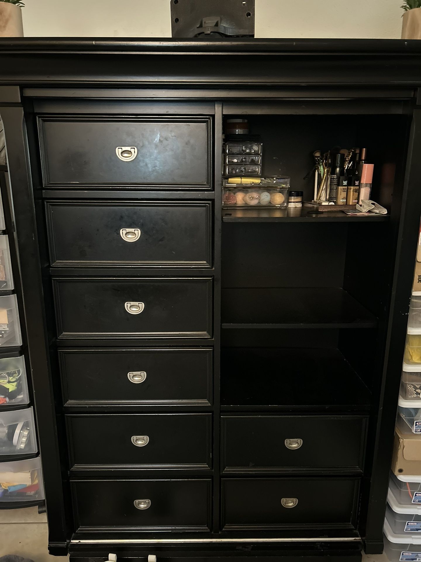 Bedroom Black Dresser 