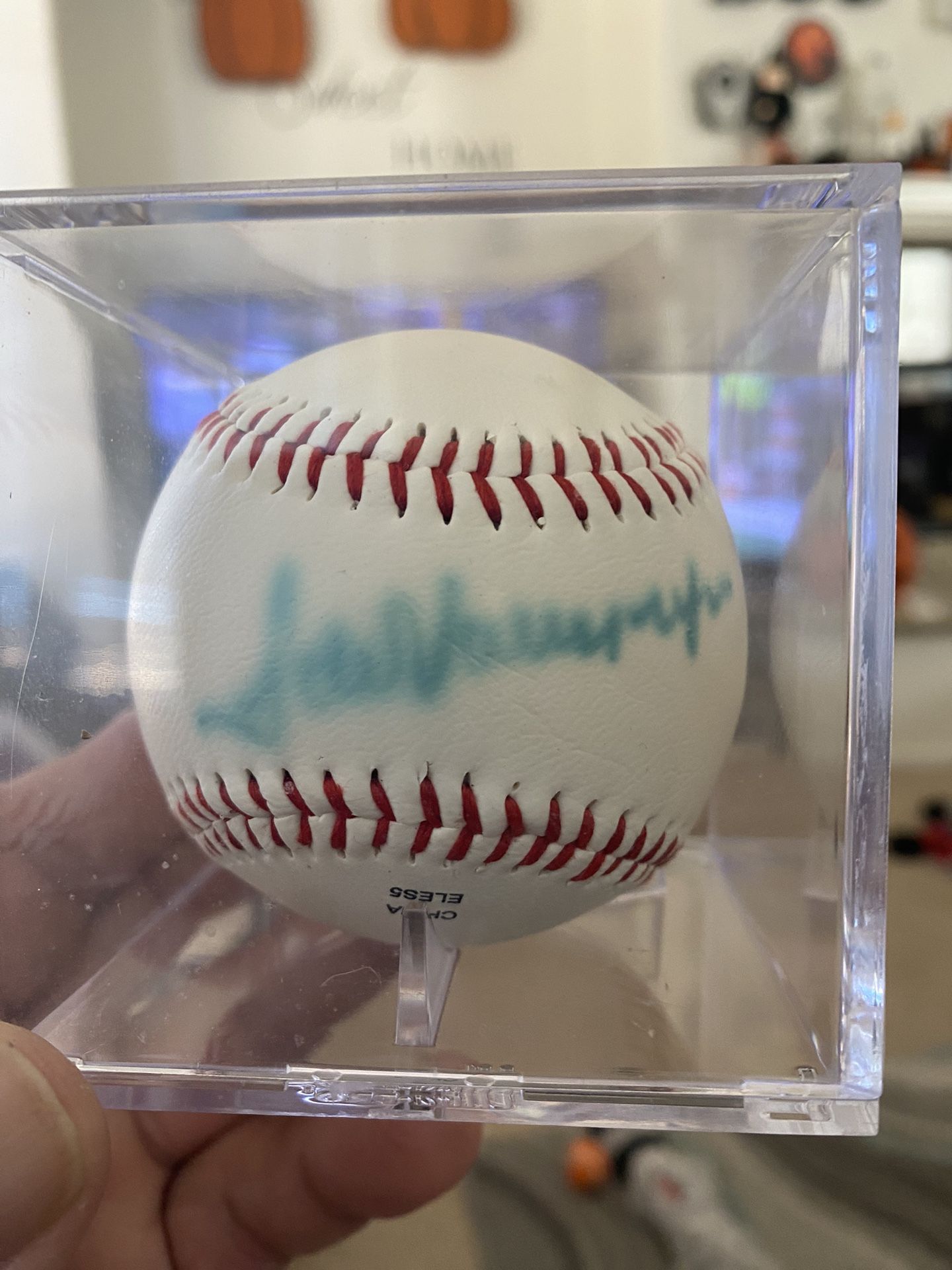 Signed Fernando Valenzuela Baseball Autograph Was Acquired At The West Covina Mall