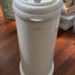 Ubbi Diaper Pail White Steel