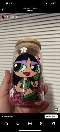 powerpuff custom wrapped cup