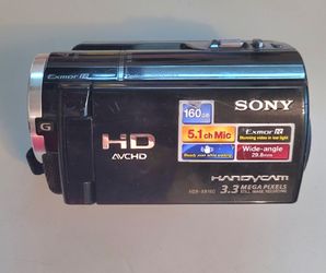 Sony Handycam HDR-XR160 Black Digital Camcorder Tested Working W Battery & SD Card