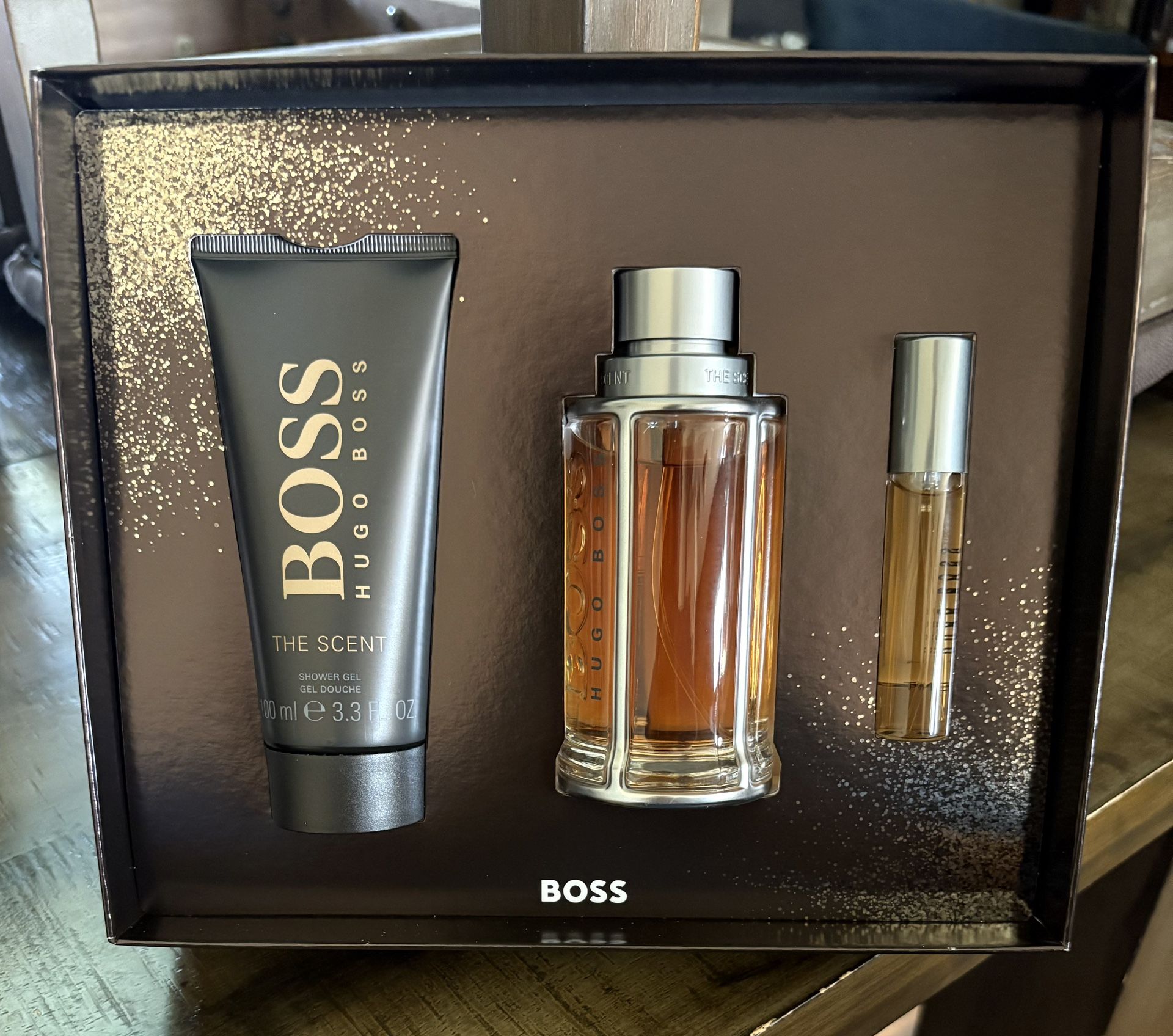 Hugo Boss The Scent3 Pcs Gifr Set 3.4 Oz