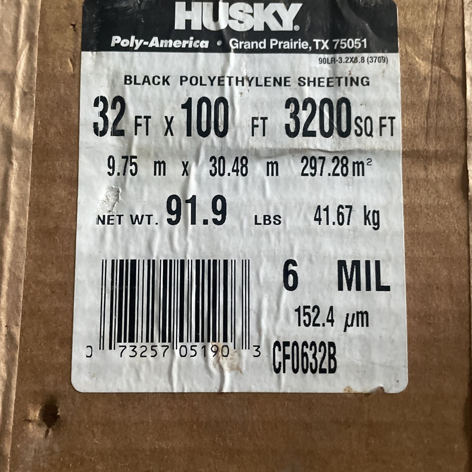 Black Polyethylene Sheeting