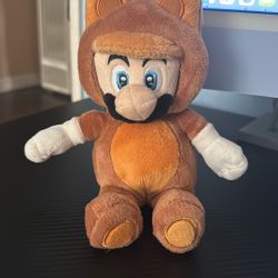 Super Mario 3D World Plush Tanooki Raccoon Stuffed Animal
