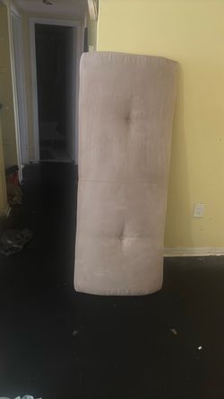 Suede queen headboard