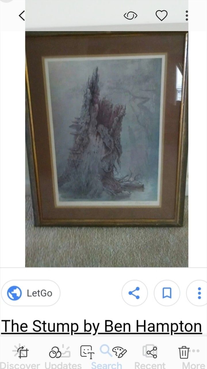 The Stump Print signed and Numbered # 82/1000 by ben hampton