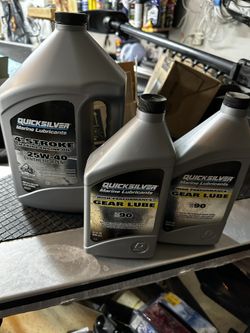 Quicksilver Genuine OEM Mercury Marine Gear Lube Oil Fluid Lower Unit SAE90