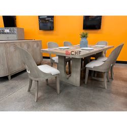 Modern Dining Table Set With 6 Chairs 