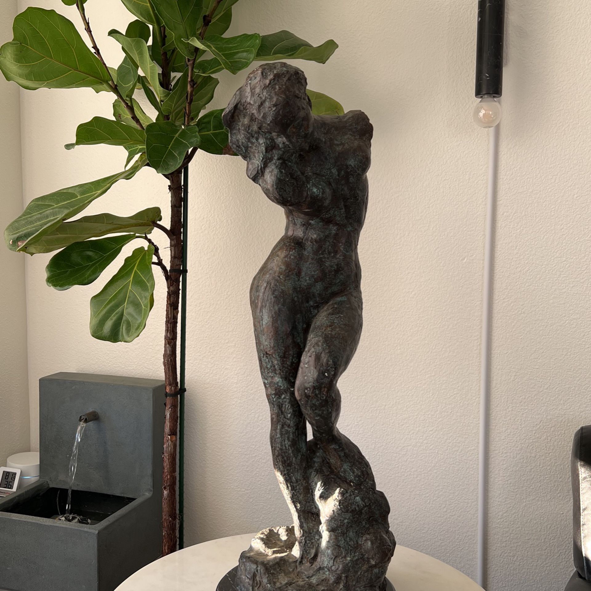 Auguste Rodin - Meditation Bronze Sculpture - Replica