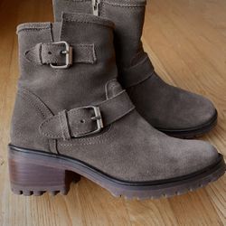 Like New Suede Leather Boots Womens 9.5