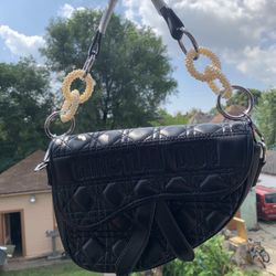 black christian dior bag 