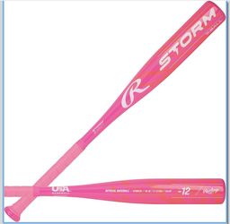 Rawlings | Storm T-Ball Bat | USA Softball & Baseball | -12 Drop | 1 Pc. Alloy 