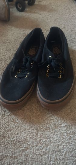 Vans Authentic Black Gum Sole Shoes Size 9 Men / 10.5 Women