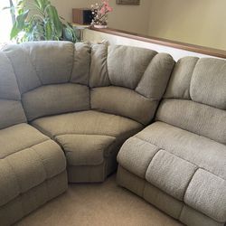 Like-New Sectional Recliner Sofa (Large, Sage Green) - $650 (Negotiable) - Priced to Sell!
