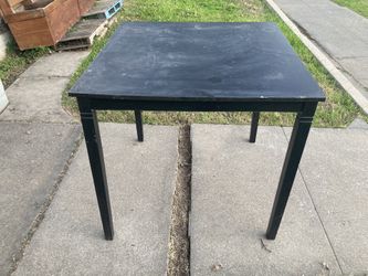 Tall Black Pub Table