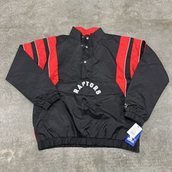 Toronto Raptors Starter Jacket - Black - Men’s Size XL