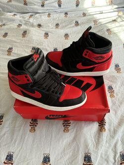 Jordan Satin Bred 1 Size 10.5w/9m
