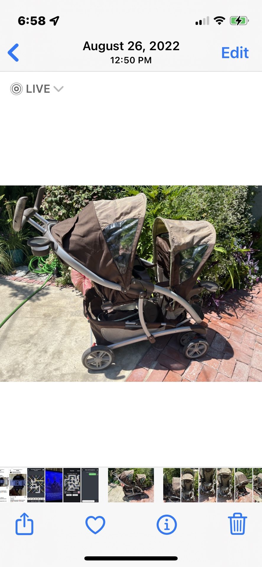 Graco Double Stroller