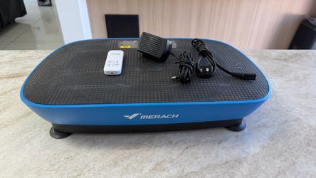 Vibration Plate Exercise Machine. Blue color