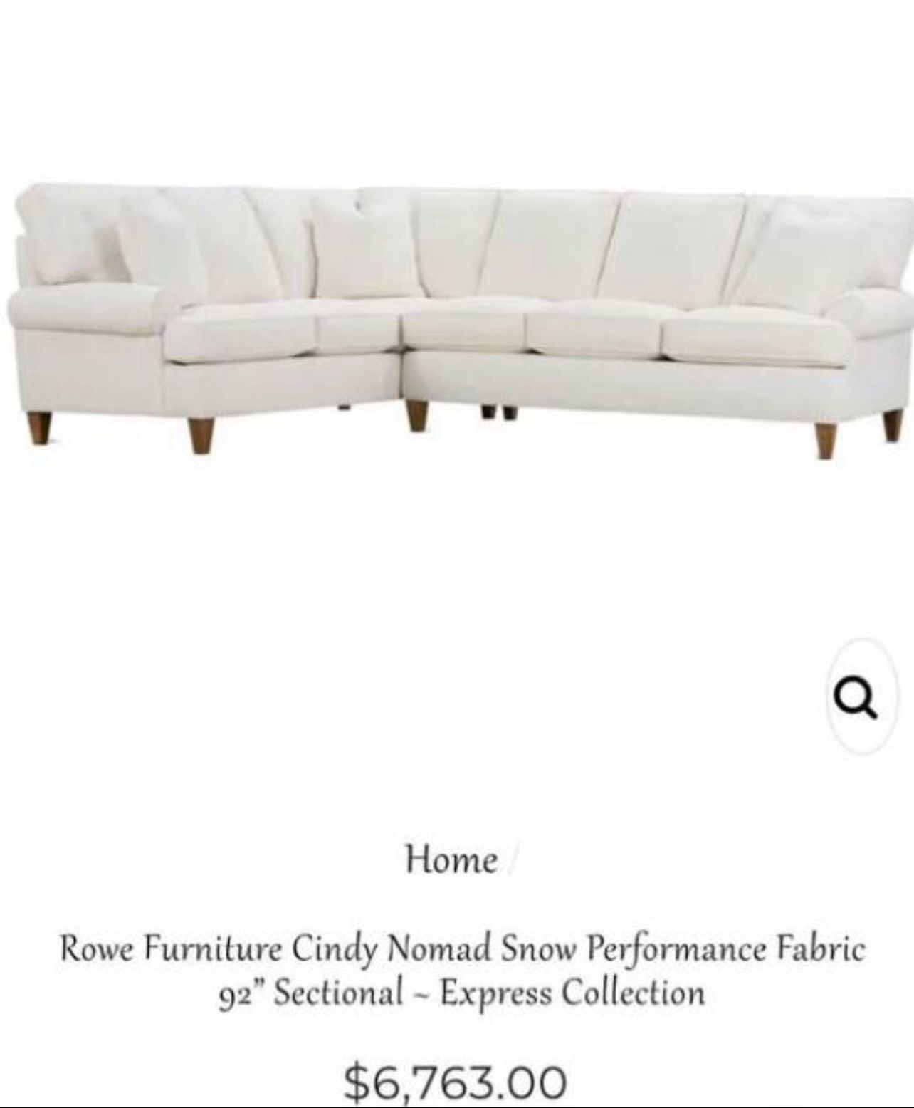 Cream Colored Sectional 