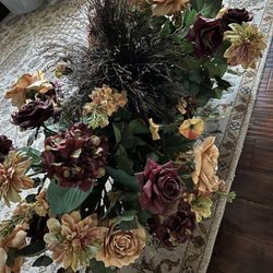 Artificial Flower Arrangement With Vase