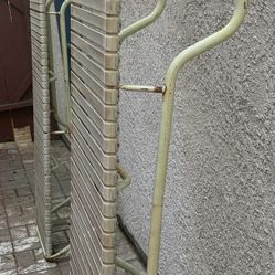 White Old School Patio Pool Loungers