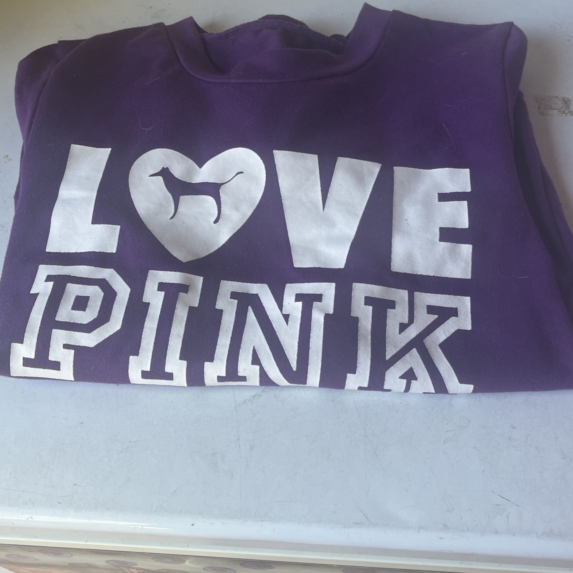 New Purple Size Medium Love Pink Victoria Secret Sweater 