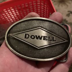 Pewter Dowell Belt Buckle