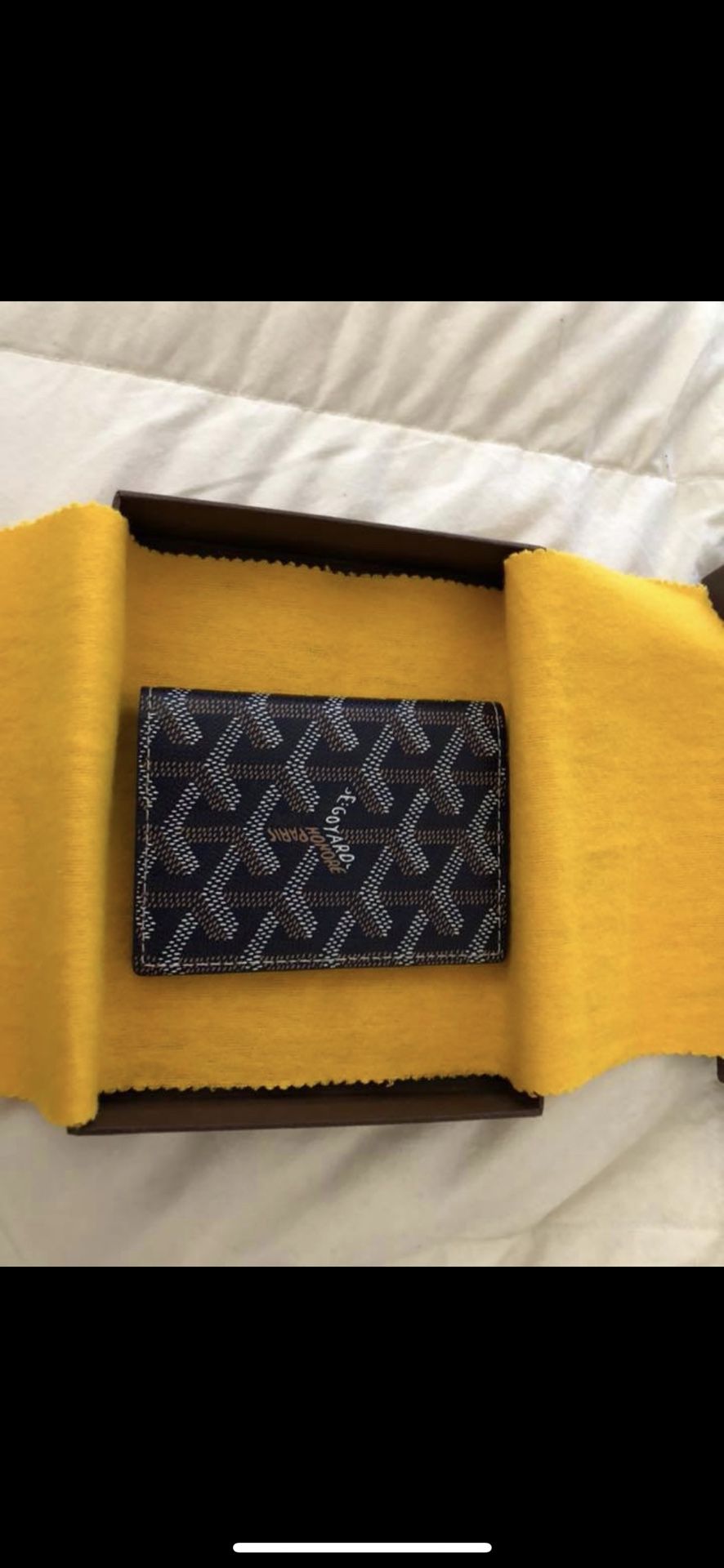 Goyard men’s blue wallet/card holder