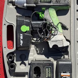 Kawasaki 19.2v Drill Battery Charger & Tool Box