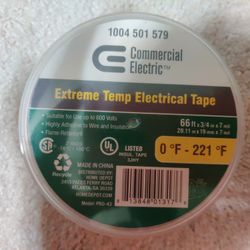 NEW! Commercial Electric Extreme Temp Electrical Tape (66 ft.)