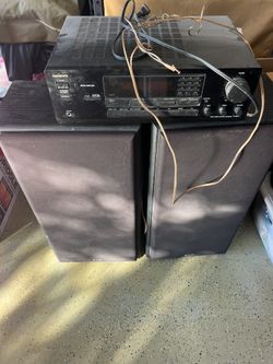 Onkyo Stereo Receiver With Speakers For Garage 