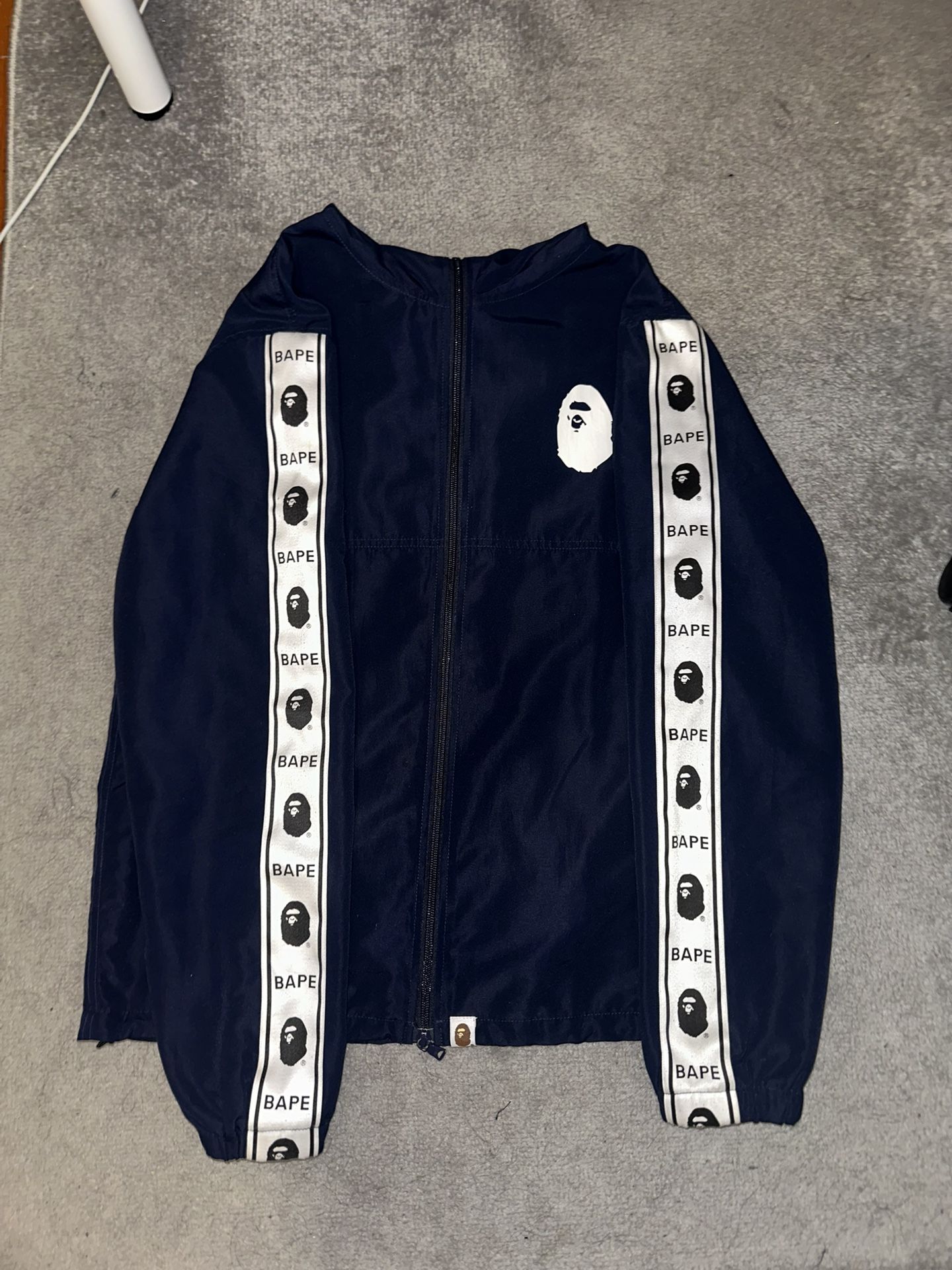 Bape Navy Windbreaker 2018