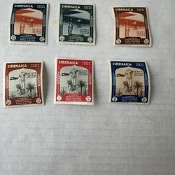 Cyrenaica 1934 C24-29 Set Of 6 Stamps 