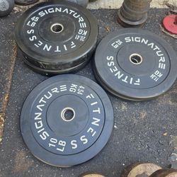 160lbs Olympic Bumper Plates Set 
