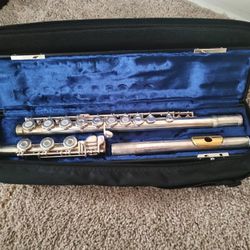 Solid Silver Flute with 24k Mouthpiece 
