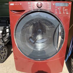 Kenmore Elite Front Load Washer Red
