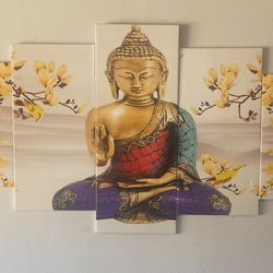 5 Pc. Buddha Canvas