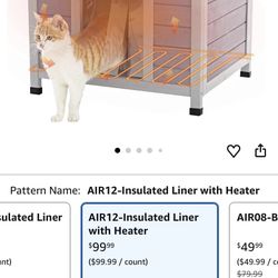 Small Dog Or Cat House With Heat Pad 
